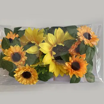Жълт безопасен и лесен за инсталиране симулационен декорации булка цвете елегантен и стилен жълт