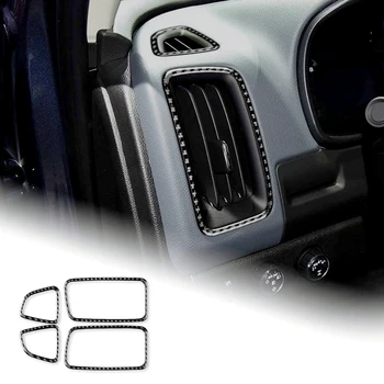 За Chevrolet Colorado 2015-2022 меки въглеродни влакна кола страничен въздушен изход отдушник капак стикер подстригване части