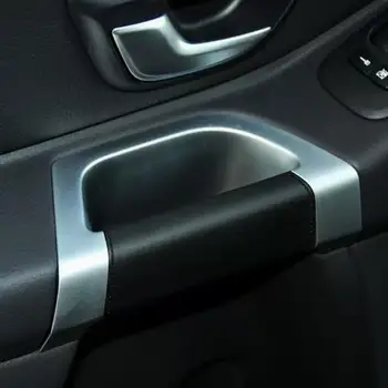 За Volvo XC90 Дръжка за врата Нов микрофибърен кожен капак на вратата вътрешна дръжка защитен капак Интериор на автомобила 4бр / комплект
