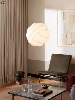 италиански дизайн модерен копринен висулка светлини плат висяща лампа за дневна/трапезария нощно шкафче спалня дом декоративно осветление бар