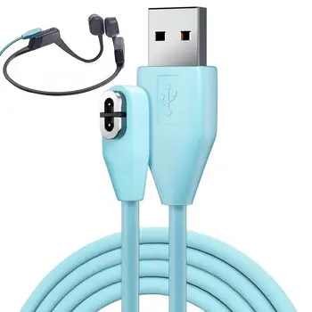 Кабел за зареждане на слушалки Син кабел за защита от претоварване Магнитен кабел за зареждане за AfterShokz Кабел за зареждане на слушалки за къмпинг