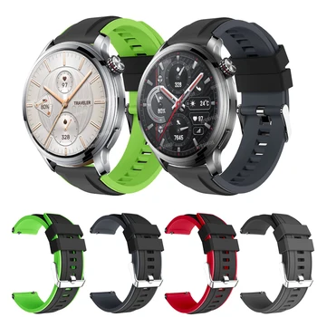 Каишка за часовник за чест Watch 4 Pro Watchband 22mm силиконова спортна гривна за Honor Watch GS Pro / GS 3 / Magic 2 46mm / Huawei GT Band