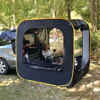 Кола задна разширена палатка Автоматично изскачане 4-6 човек самостоятелно шофиране на открито къмпинг подслон SUV плаж балдахин риболов тента пергола