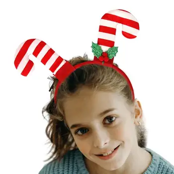 Коледни ленти за глава Коледна шапка Дядо Коледа лента за коса Коледа момиче благосклонност подаръци главата лента весела Коледа декор