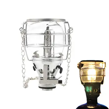 Къмпинг фенер ярка фенер ретро лампа подсилена неръждаема стомана абажур верига дизайн за плаж туризъм риболов къмпинг