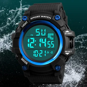 Луксозни мъже аналогов цифров външен часовник военен спорт LED водоустойчив часовник изящни класически ръчни часовници за мъже Reloj Hombr
