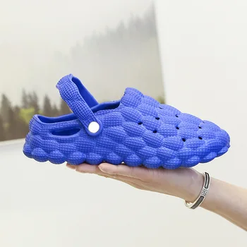 Лято Мъжки чехли Открит плаж EVA балон пързалки Нехлъзгащ се унисекс моден фиш на масаж Дамски сандали Дизайнерски обувки 2023