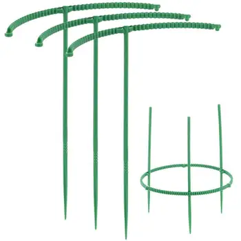 Метална градина DIY Рамка за поддръжка на растенията Пръстен за кол Божур тревисто растение цвете щанд изкуствено катерене пергола градина декор