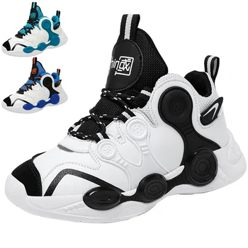Мода Младежи Детски спортни обувки на открито Обувки за момчета и момичета Училище Спортно обучение Баскетболни обувки Студент 31-39#