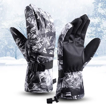 мъже жени ски ръкавици ултралеки водоустойчиви зимни топли ръкавици сноуборд ръкавици мотоциклет езда сняг водоустойчиви ръкавици