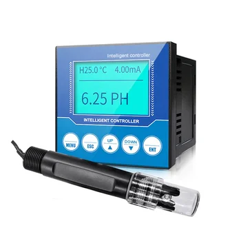 Ниска цена рН вода висока температура онлайн детектор вода рН метър детектор Sharp стъкло рН електрод сонда