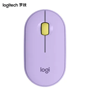 Нов Logitech Pebble Office Безжичен Bluetooth Заглушаване на мишката Сладки момичета Изпращане на приятелки Мини офис мишка Програмируем подарък