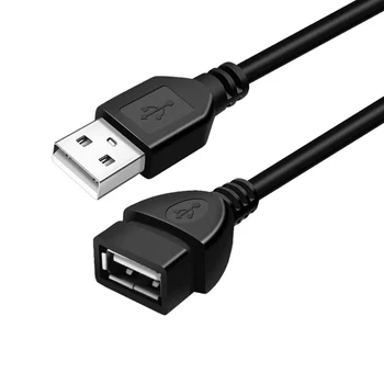 Нов USB 2.0 удължителен кабел за зареждане на данни от мъжки към женски диск твърд кабел