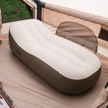 Нов къмпинг самостоятелно надуваем мързелив диван открит надуваема възглавница легло седалка един човек разширяване сгъваем лежащ стол разтегателен диван