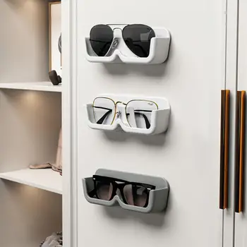 очила кутия за съхранение стена монтирани перфорирани безплатни слънчеви очила багажник за съхранение висок клас очила дисплей кабинет дома подреждане консумативи