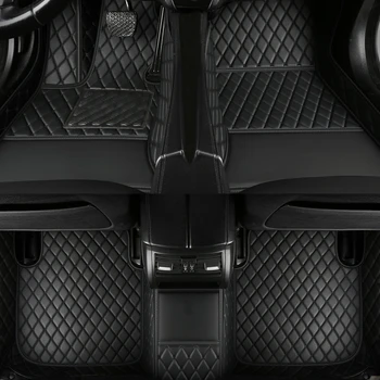 Персонализирани стелки за кола за Audi TT 2 седалка 2008-2014 година интериор CarAccessories килим изкуствена кожа
