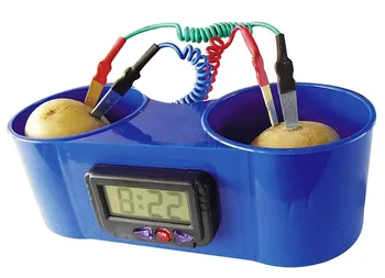Плодов часовник, часовник с плодова батерия, часовник с картофи, електронен часовник с плодове, детски начално и средно училище научно
