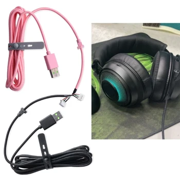 Подмяна на USB слушалки кабел PVC мек издръжлив проводник за razer Kraken / 7.1 V2 RGB / V3 кабелен / издание