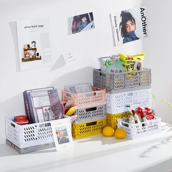 Сгъваема кошница за съхранение Кутия за организатор на гардероб Кухненски аксесоари за баня Приспособления за дрехи Играчки Подправки Подправки Зеленчуци