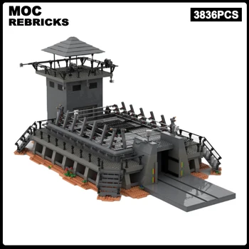 Средновековна серия модулна сграда Raptor ограда MOC архитектура замък модел технически тухли събрание детски играчки подаръци