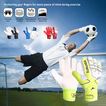 Трайни футболни вратарски ръкавици за възрастни / деца сгъстяват неплъзгащи се вратарски ръкавици Футболни влакове Консумативи