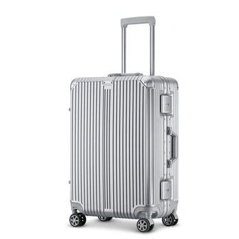 Фабрика нов дизайн ABS багаж комплект PC твърда черупка пътуване алуминиева рамка количка случай бизнес водоустойчив носят на куфар
