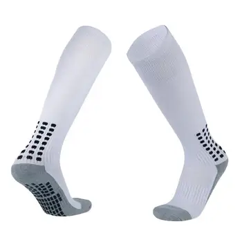 Футболни чорапи Компресия Кръгла силиконова ръкохватка Анти хлъзгане Футболни чорапи Спортни мъже Жени Бейзбол Ръгби чорапи